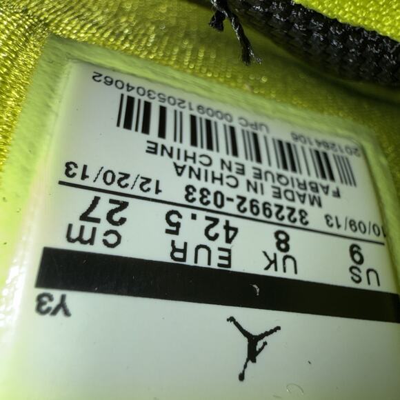 Jordan 6 Ring Men’s Size 9 Shoes 322992-033 DS OG ALL. Venom Green New Size main image 7